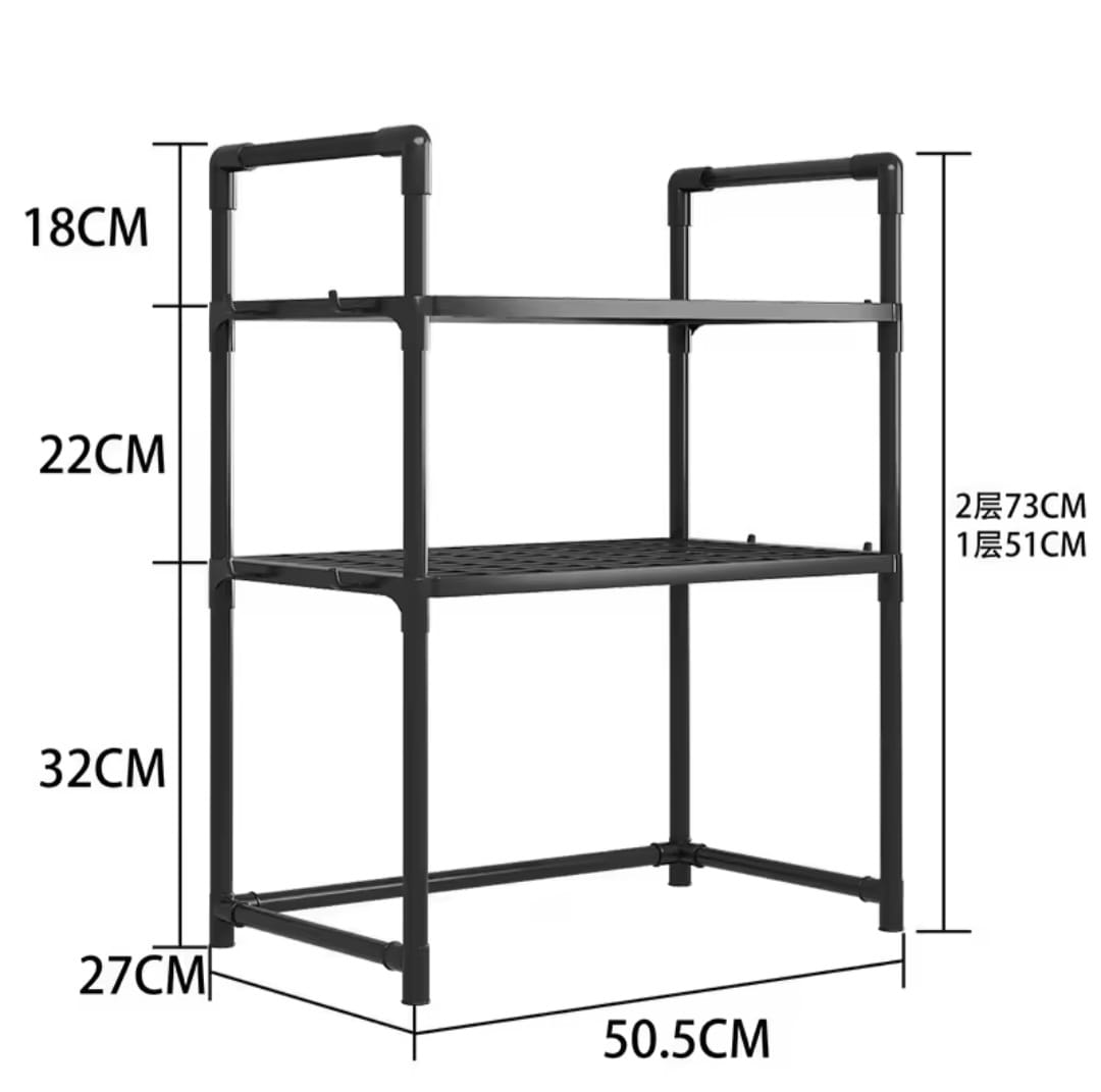 Rack de Cocina Premium – Mantén tu microondas y utensilios en un solo lugar, siempre a mano