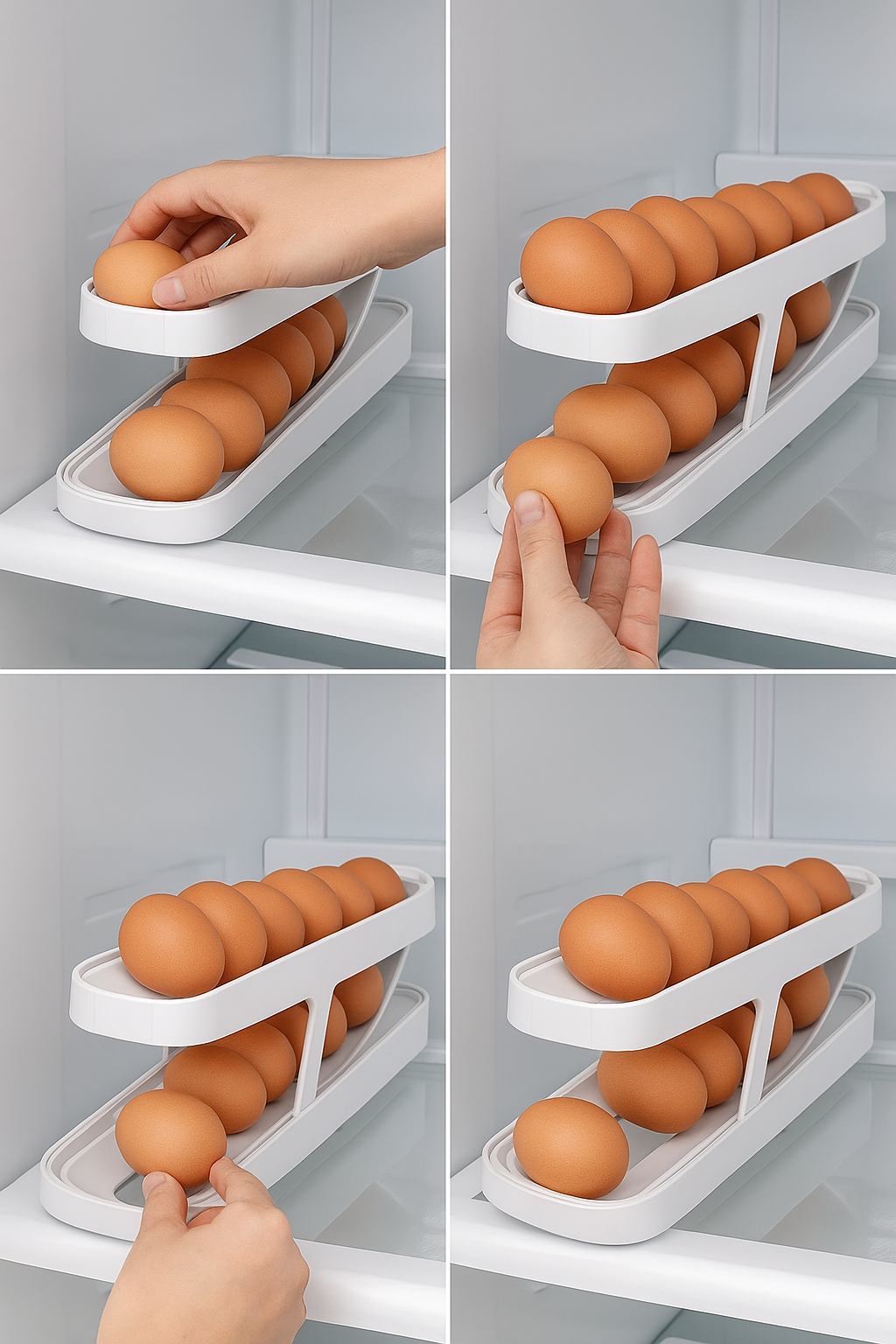 Organizador de Huevos - Ahorra espacio y mantén todo visible