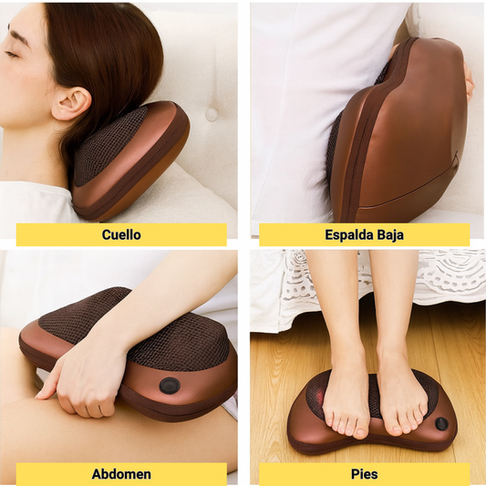 Cojín Masajeador Shiatsu – Alivia Tensión en Minutos – Relájate sin Salir de Casa