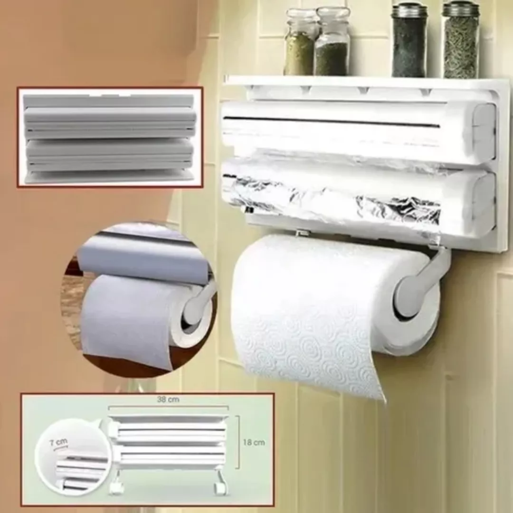 RollMaster™ 3 funciones en 1 diseño elegante. Pega, usa y retira sin dañar.