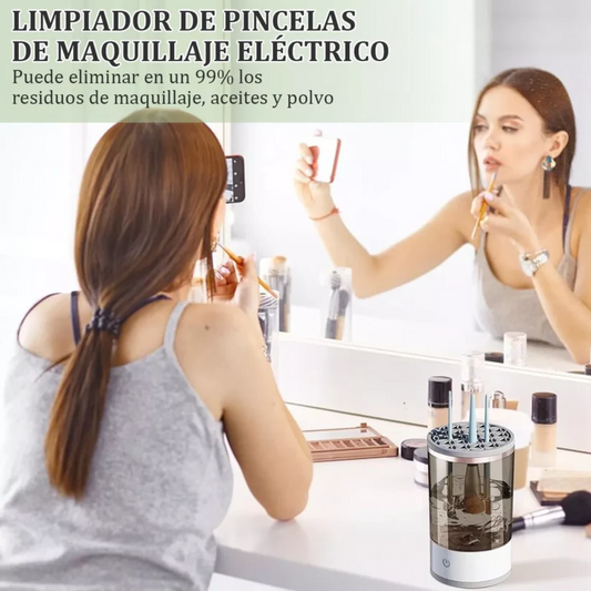 Limpiador Eléctrico BrushaLush™ Brochas limpias, piel radiante.