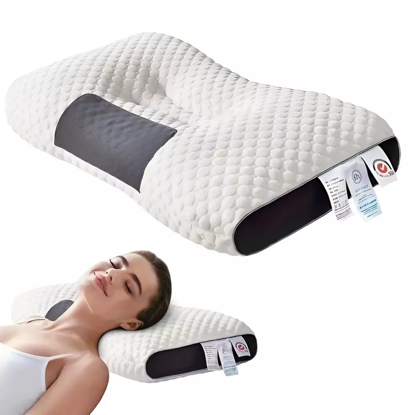 Almohada Cervical MemoryCare™ – Descanso Inteligente para tu Cuello
