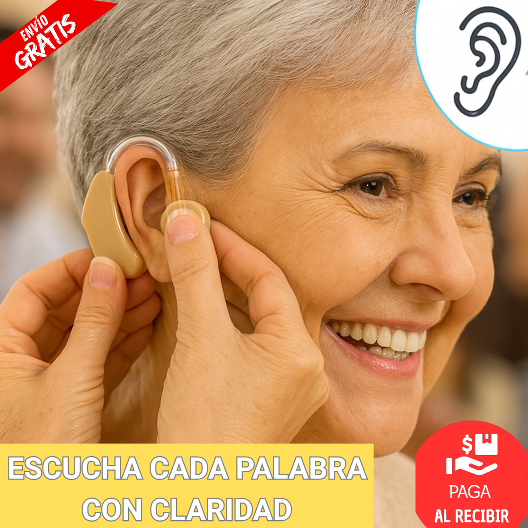 Audífono Amplificador de Sonido – Potencia las conversaciones – Recupera tu comunicación en el día a día