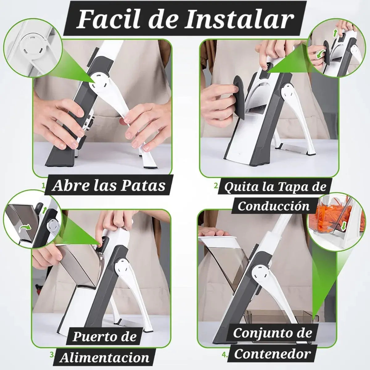 Picador de verduras – Cocina más rápido sin esfuerzoPerder tiempo picando ya fue