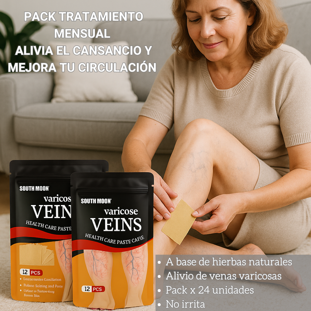 Tratamiento Pack 24 Parches Herbales Terapéuticos – Sensación de alivio progresivo en tus piernas