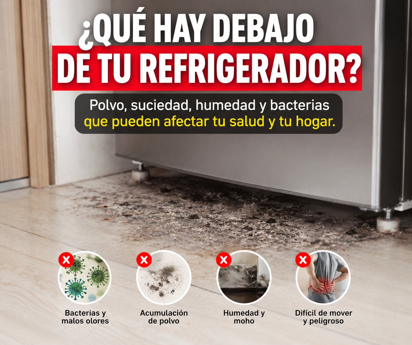 MoveRoll™ | Mueve electrodomésticos pesados sin esfuerzo y sin pedir ayuda
