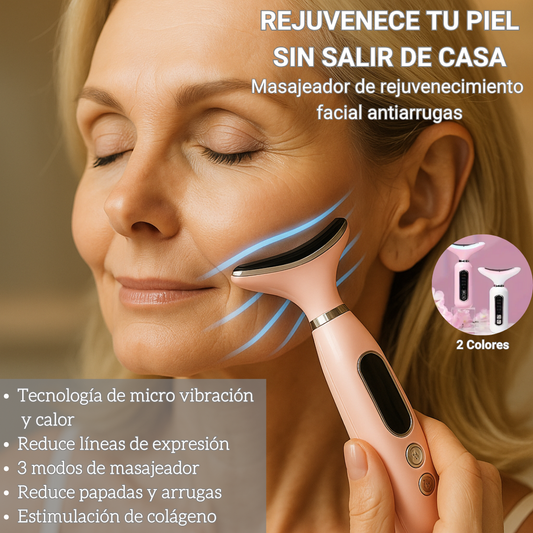 Masajeador Antienvejecimiento – Activación Muscular Facial – Mejora elasticidad y firmeza