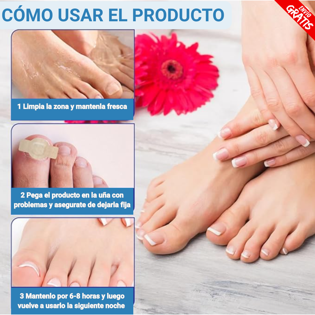 Pack 32 Parches Antihongos – Elimina el Hongo – Uñas Visiblemente Saludables en 7 Días