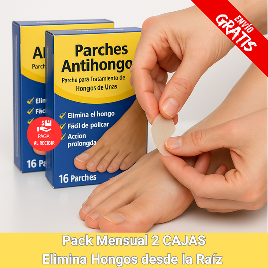Pack 32 Parches Antihongos – Elimina el Hongo – Uñas Visiblemente Saludables en 7 Días