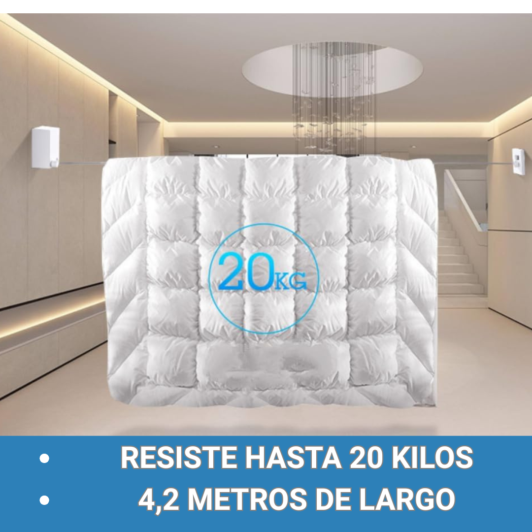 Tendedero Retráctil – Seca tu ropa sin desorden en tu hogar