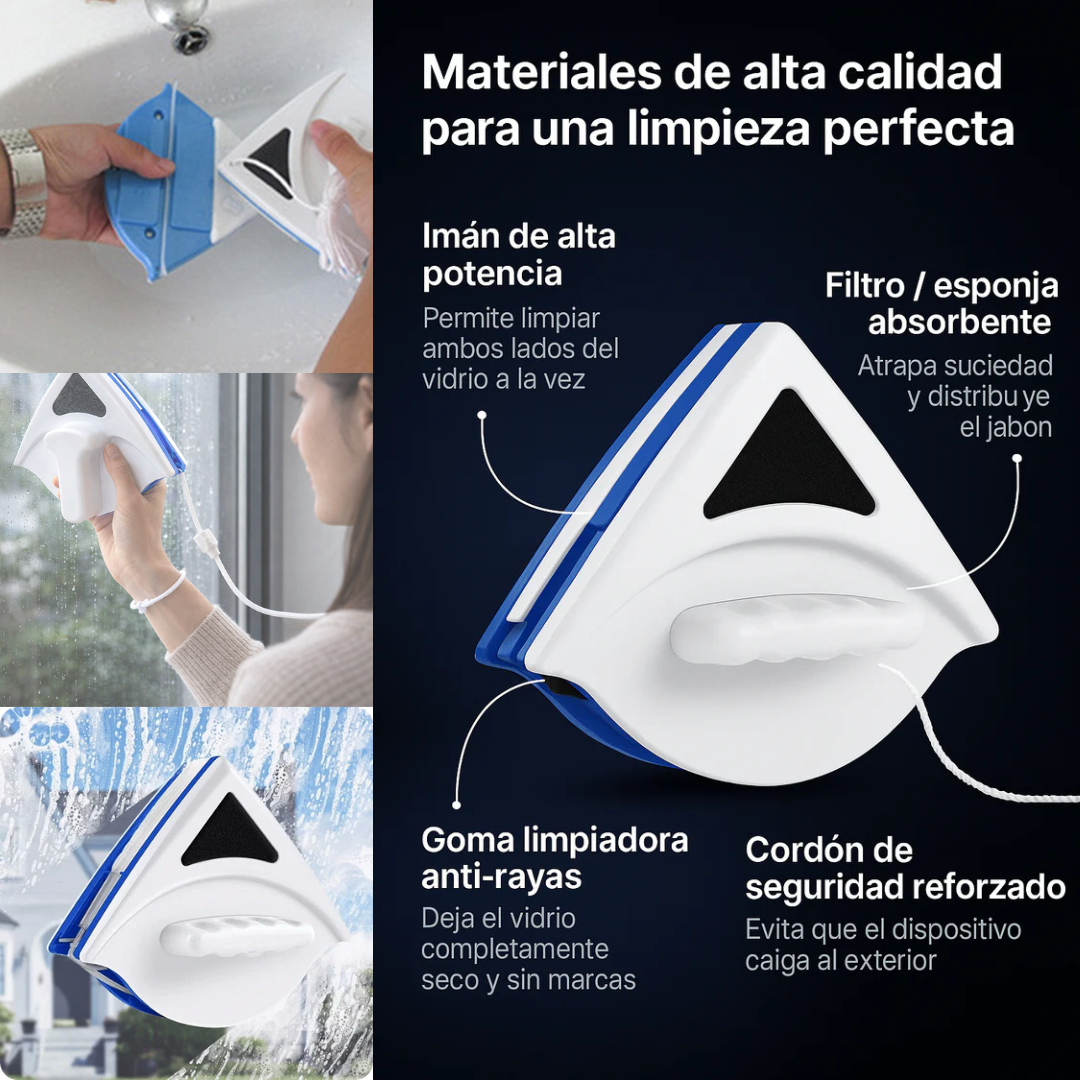 Limpiavidrios Magnético SmartGlass - Ventanas limpias sin esfuerzo