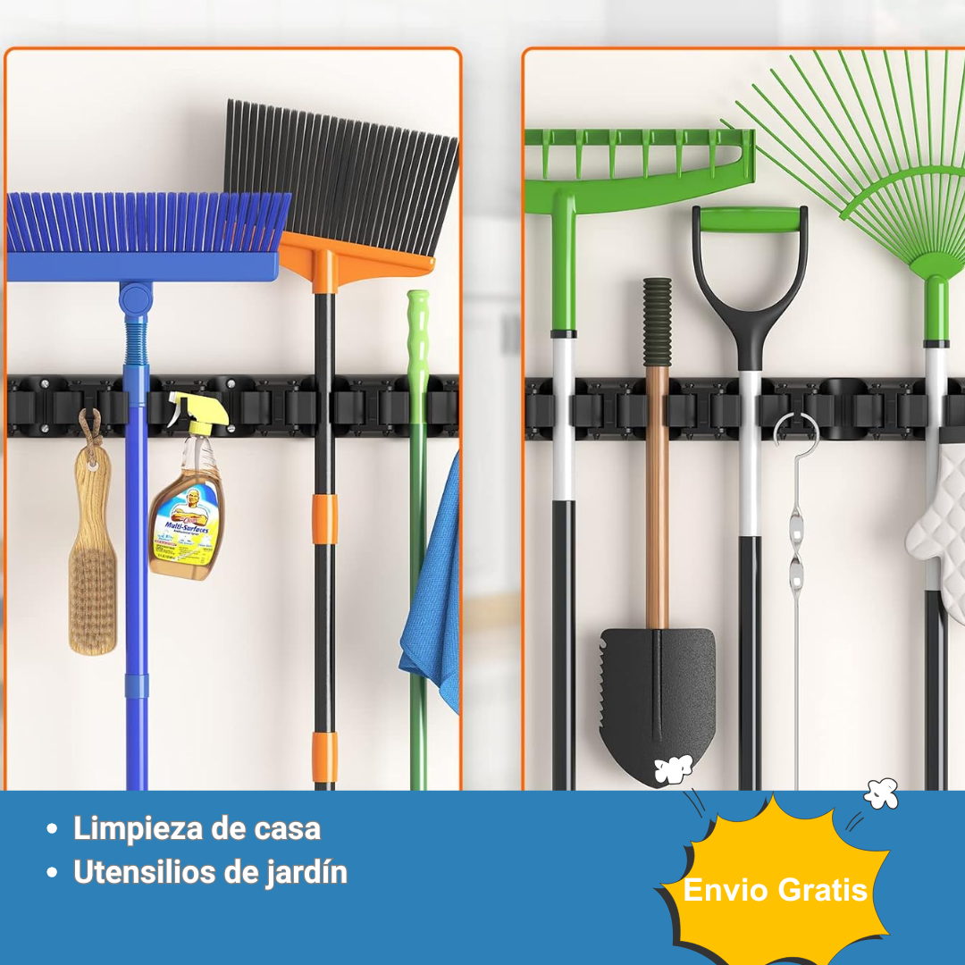 Soporte Multiusos para Limpieza – utensilios, ahorrando espacio y tiempo todos los días.