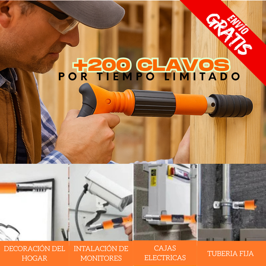 ClavoFácil™ – Clava con precisión y sin esfuerzo, donde y cuando lo necesites +200 Clavos
